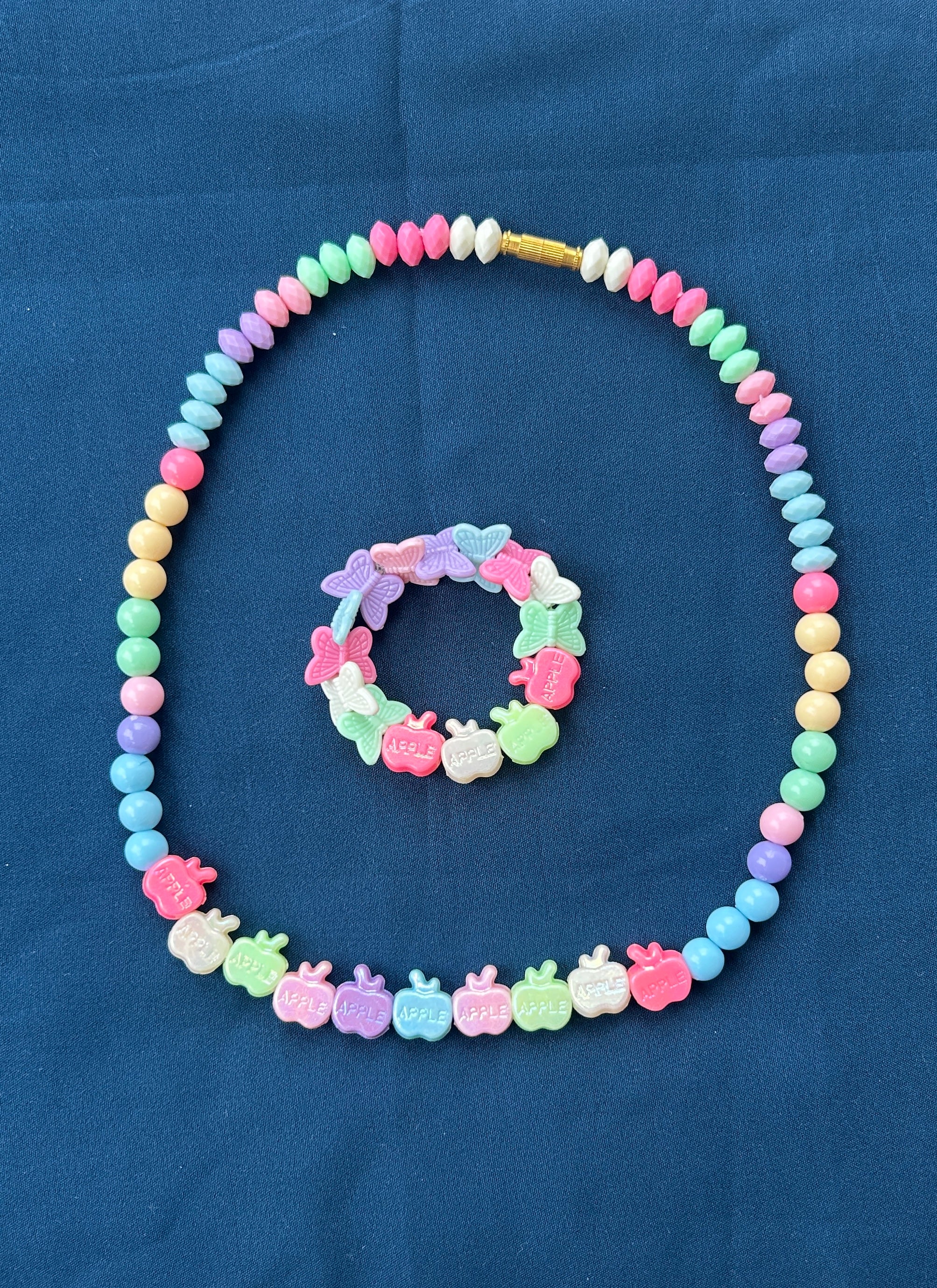 Rainbow Petals – Kids Chain & Bracelet Set