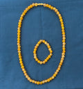 Manimuthu Golden Glass Bead – Kids Chain & Bracelet Set