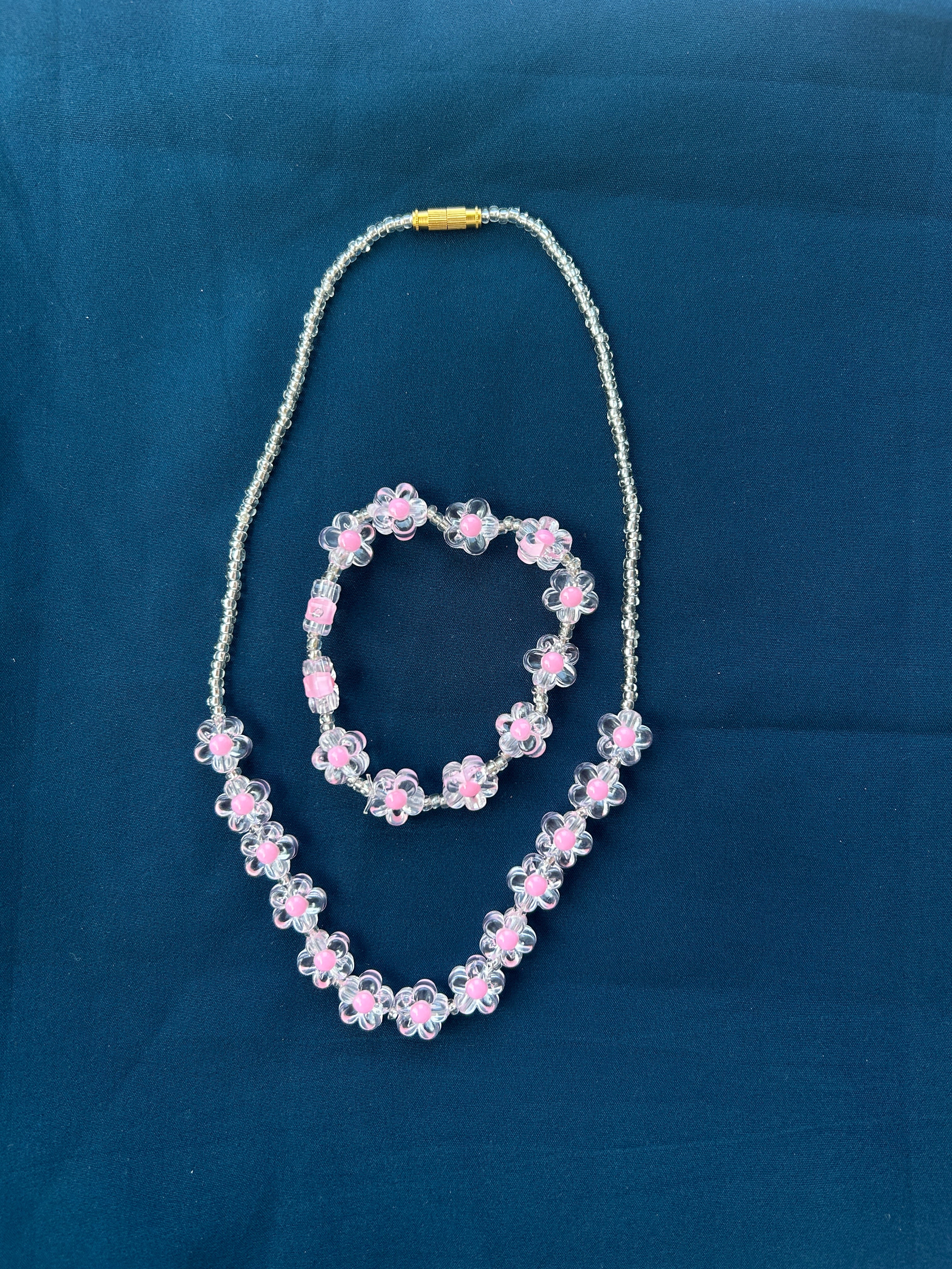 Poomuthu Rose – Kids Chain & Bracelet Combo