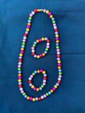 Glittering Muthu – Pink – Kids Chain & Bracelet Combo