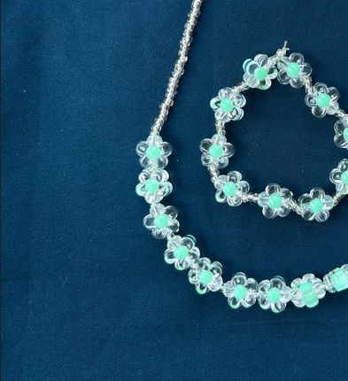 Poomuthu Green – Kids Chain & Bracelet Combo