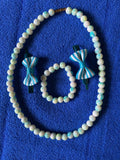 Vibha Girls Jewelry Set – Necklace, Bracelet & Hair Clip Combo