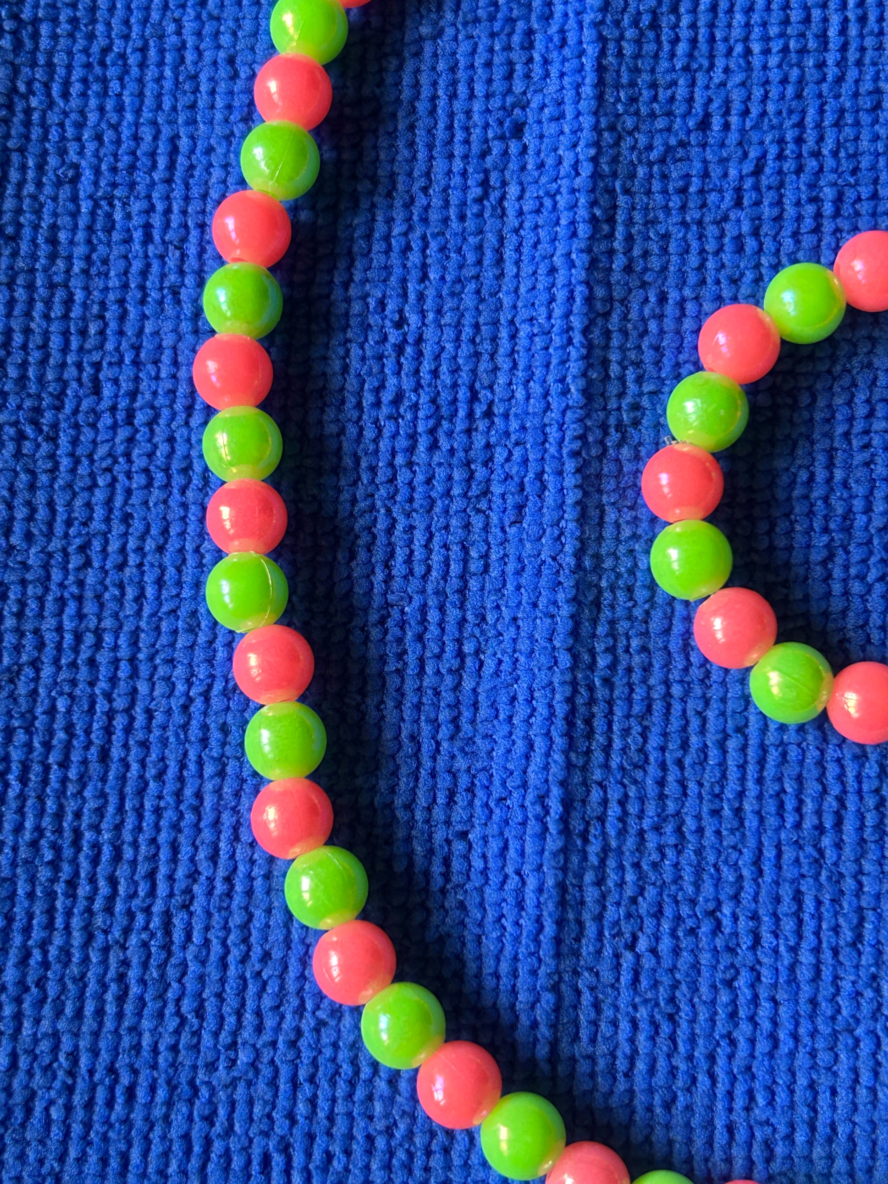 Mithila Pink-Green Necklace & Bracelet Set