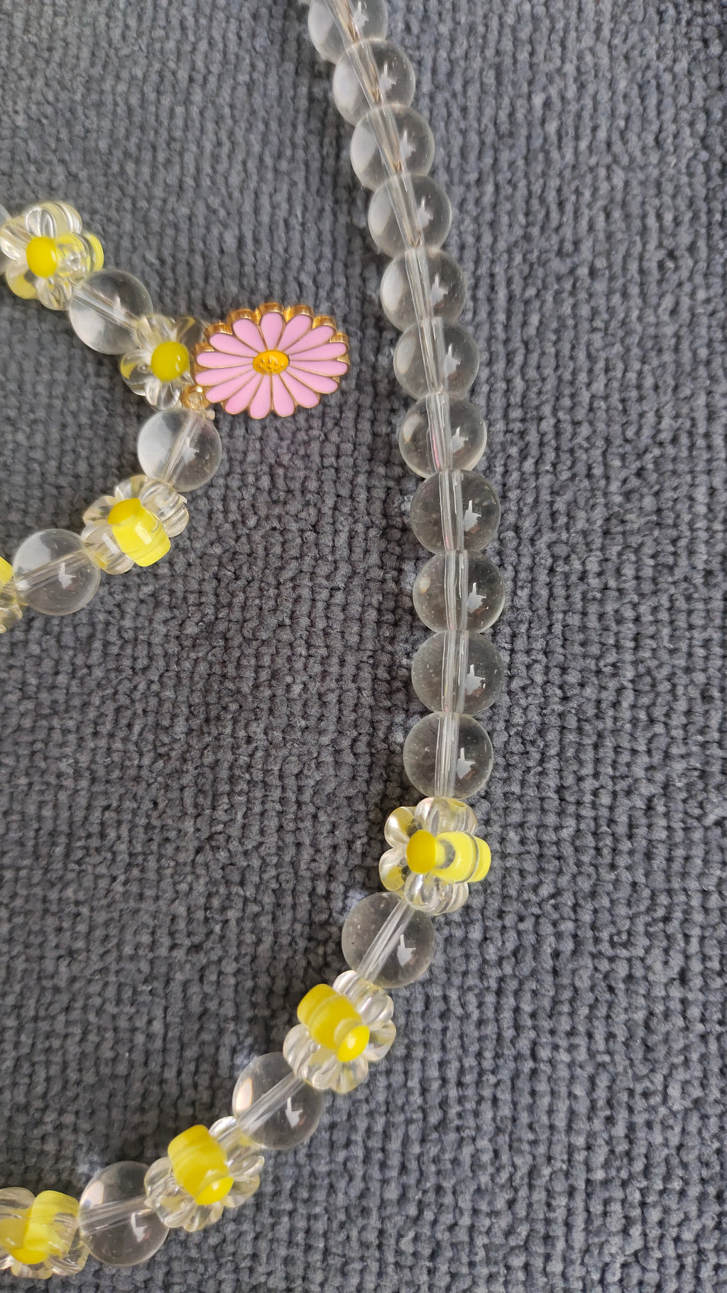Goldy Necklace & Bracelet Combo with Pink Flower Locket